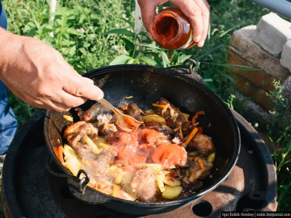 Alternativă la kebabs shish gătit la miza - știri în fotografii