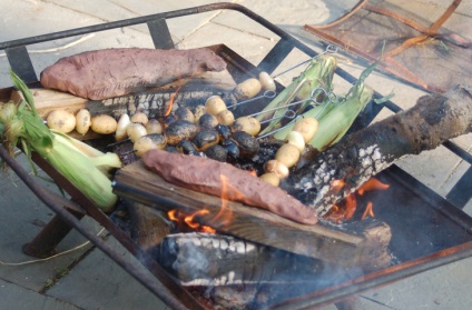 Alternativă la kebabs shish gătit la miza - știri în fotografii