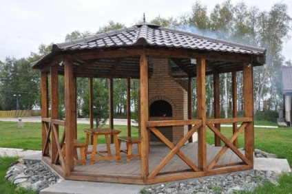 Gazebo cu grătar cu fotografii proprii, afaceri ușoare