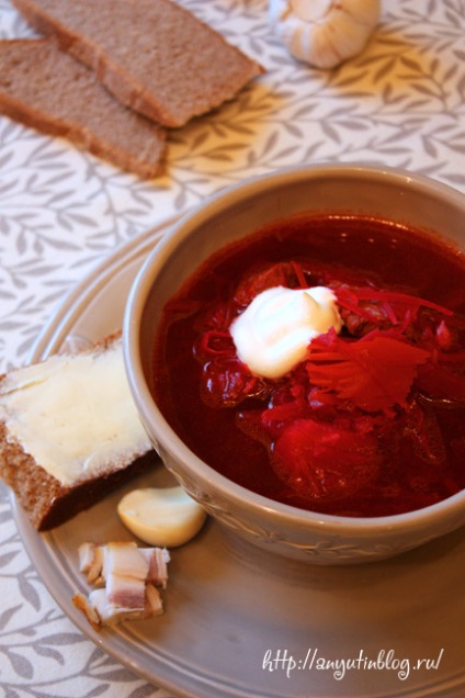 Borsch - nemzeti ukrán étel, receptek minden nap