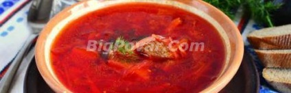 Rețetă Borsch ucraineană cu fotografie, gătit pas cu pas