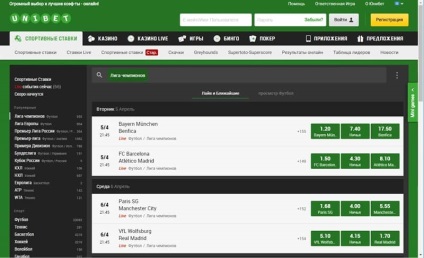 Bookmaker unibet 1