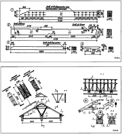 Desene ale structurilor și ansamblurilor din lemn, descărcări desene, diagrame, desene, modele, documentație tehnică