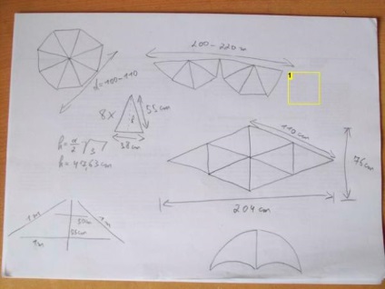 Delta zmeu cu mâinile tale, făcută dintr-o umbrelă