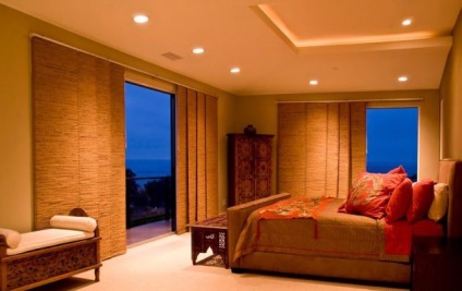 Perdele de design pentru dormitor (fotografie) decora corect deschiderea ferestrei