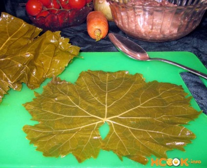 Dolma din frunzele tocate - rețetă, cum să gătești cu fotografii în mișcare