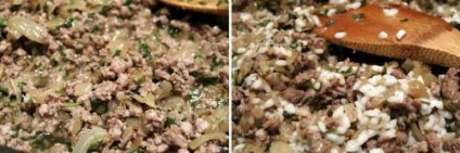 Dolma a pácolt szőlőlevélből - lépésről lépésre recept a fényképen