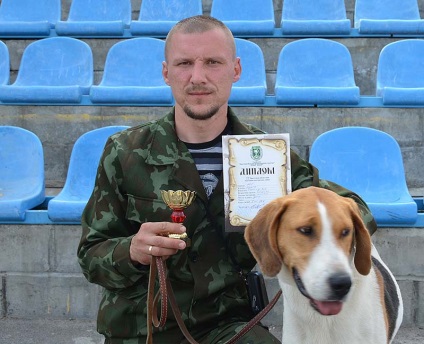 Dragičynski de primăvară, expoziția regională de câini de vânătoare a avut loc la stadionul orașului