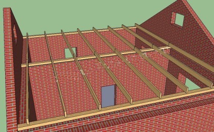 Gable tető a kapákon - kapaszkodó tető saját kezekkel, gables - tető - pince - bánya