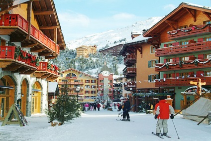 Stațiunile de schi din Franța urcă arque (les arcs)