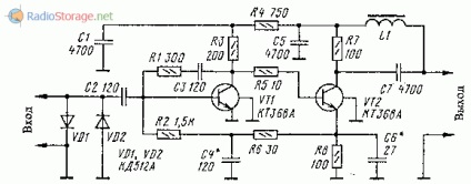 Utilizarea amplificatoarelor antenei de televiziune mv și dmv, circuite