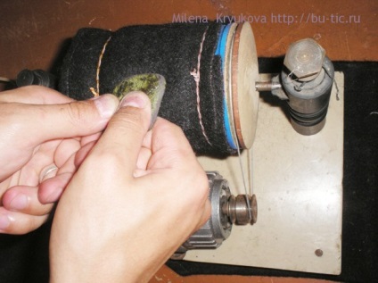 De la bordură în cabochon (procesarea colibelor naturale la domiciliu) - milena krykova