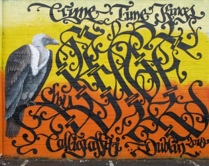 Kecses kalligráfia durva graffiti csodálatos kalligráfia
