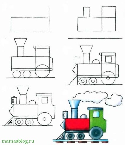 Hogyan rajzoljon vonatot?