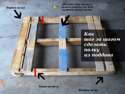 Hogyan készítsünk gyönyörű polcokat raklapról a saját kezünkkel lépésről-lépésre