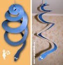 Hogyan készítsek újévi játékokat a kezével egy kígyó papírból