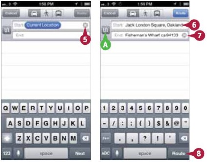 Ca și în iPhone 5 pentru a configura căutarea unui traseu folosind aplicația 