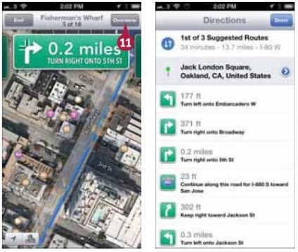 Ca și în iPhone 5 pentru a configura căutarea unui traseu folosind aplicația 