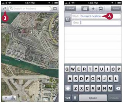 Ca și în iPhone 5 pentru a configura căutarea unui traseu folosind aplicația 