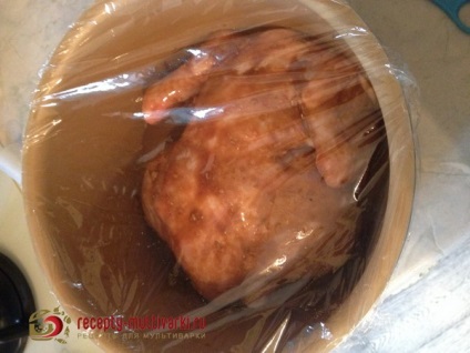 Csirke kínai pácban vacsorázni egy többváltozós - recept egy fotó