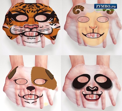 Mască de față - panda - cumpărați măști de față sub formă de animale masca de animale