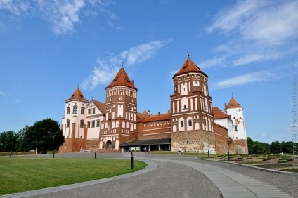 Castelul Mir din Belarus, fotografie a castelului