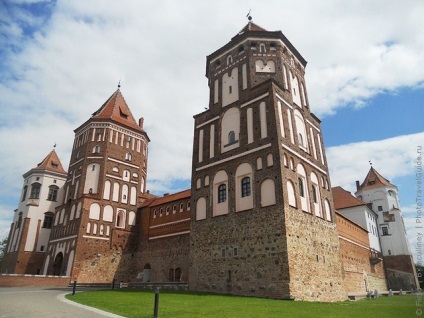 Castelul Mir din Belarus, fotografie a castelului