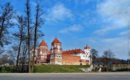 Castelul Mir din Belarus, fotografie a castelului