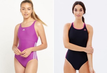 Costume de baie moderne de sport - separate și combinate, cu pantaloni scurți și curele, alb-negru,