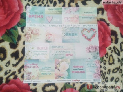 Set of scrapbooking papír elegánsan egyszerű 14 lap - 