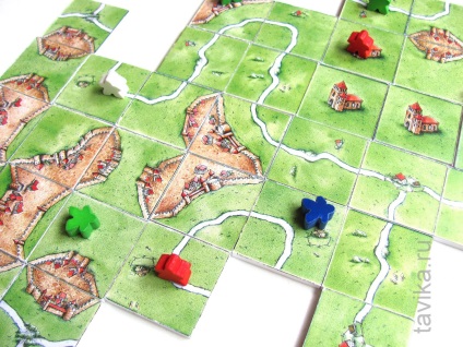 Társasjáték Carcassonne saját kezében