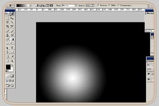 Efectele neașteptate care utilizează gradientul radial - tutoriale Adobe Photoshop