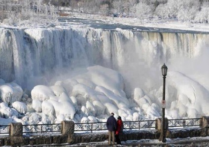 Niagara Falls îngheață - frumusețea care bewitches