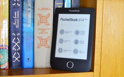 Az e-book pocketbook 614 áttekintése és a költségvetés zászlóshajó képernyővel