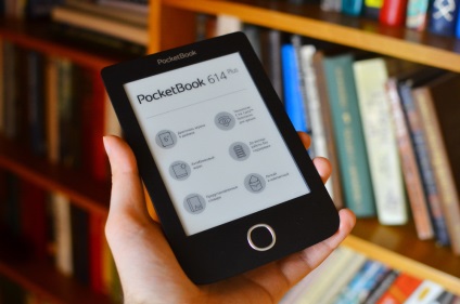 Az e-book pocketbook 614 áttekintése és a költségvetés zászlóshajó képernyővel