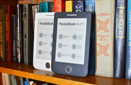 Az e-book pocketbook 614 áttekintése és a költségvetés zászlóshajó képernyővel