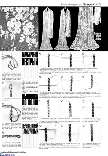 На гладка повърхност, контурни и бродиране шевовете