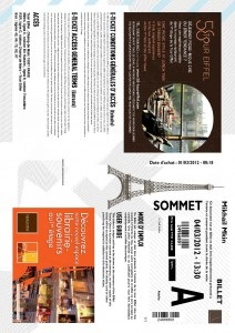 Instrucțiuni on-line pentru cumpărarea biletelor pentru Turnul Eiffel prin Internet, care călătoresc prin Franța