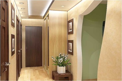 Opțiuni de design pentru decorarea coridorului, materiale preferate