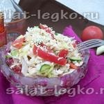 Salată de legume cu pui