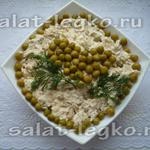 Salată de legume cu pui