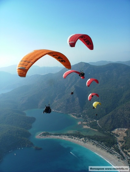 Parapanta în Ölüdeniz, fethiye (Turcia)