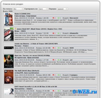 Torrent tracker complet pe forumul