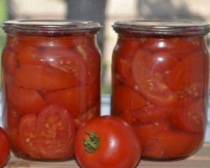 Tomate tăiate pentru rețete de iarnă