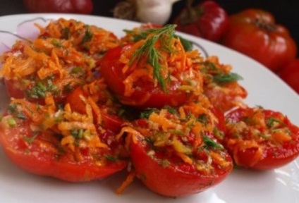 Tomato-gluten în coreeană pentru iarnă