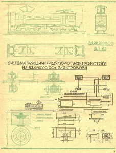 Construcția modelului de locomotivă electrică wv 23