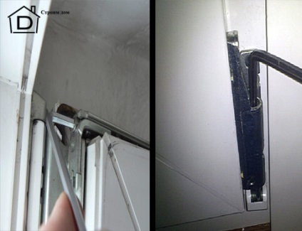 Secretele unei uși de plastic de auto-reglare pe un balcon, construit