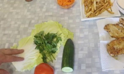 Shaurma csirkével, klasszikus egyszerű recept (csirke) Shaurma csirkével, klasszikus egyszerű recepttel