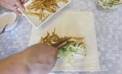 Shaurma csirkével, klasszikus egyszerű recept (csirke) Shaurma csirkével, klasszikus egyszerű recepttel
