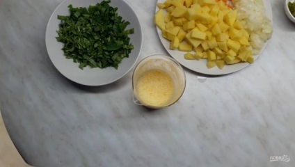 Burgonya leves szederrel - lépésről-lépésre recept a fényképen
